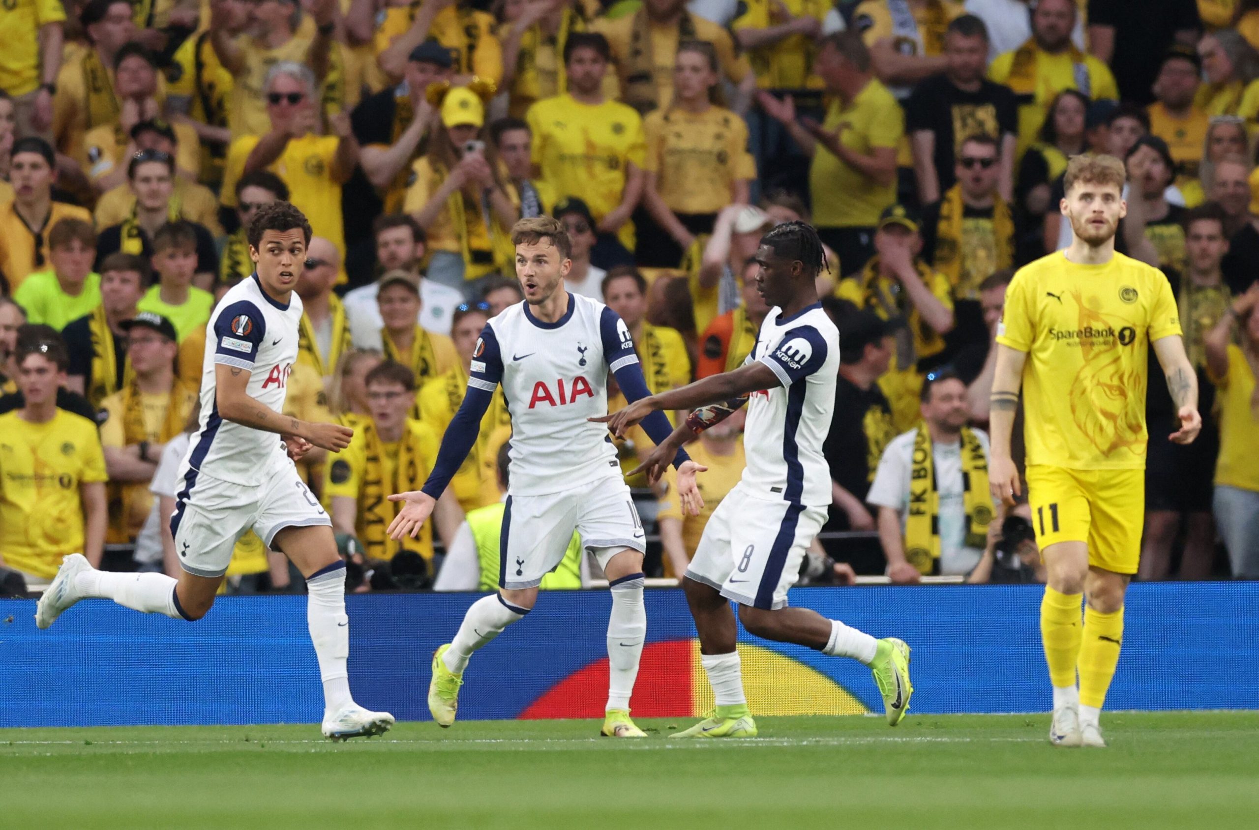 Tottenham vs FK Bodo/Glimt por las semifinales de la UEFA Europa League del 2025.