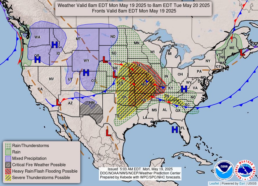 Momento crítico entre media tarde y noche: sistema de baja presión aumentará riesgo de tormentas explosivas en Texas central