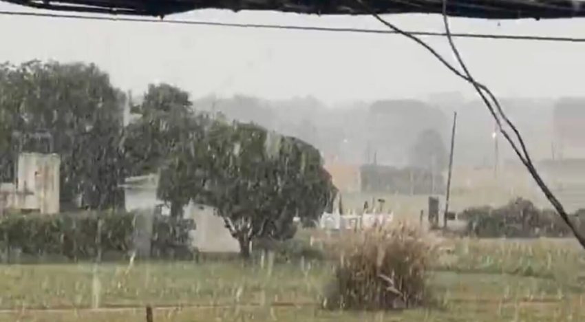 Nieve en la costa de la provincia de Buenos Aires: los videos más impactantes