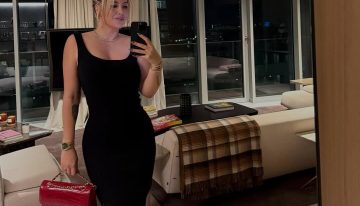 Wanda Nara impactó en la noche de Milán con vestido negro ajustado, cartera Chanel y stilettos Louboutin