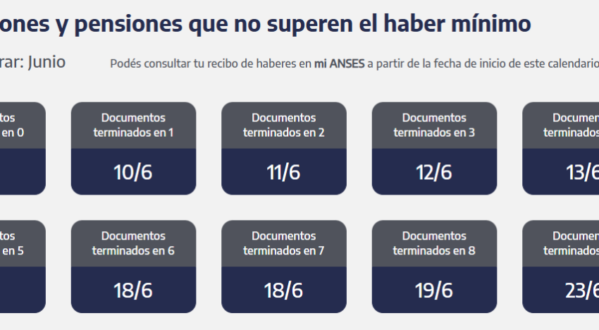 ANSES cuándo cobro: el cronograma de pagos para este lunes 23 de junio