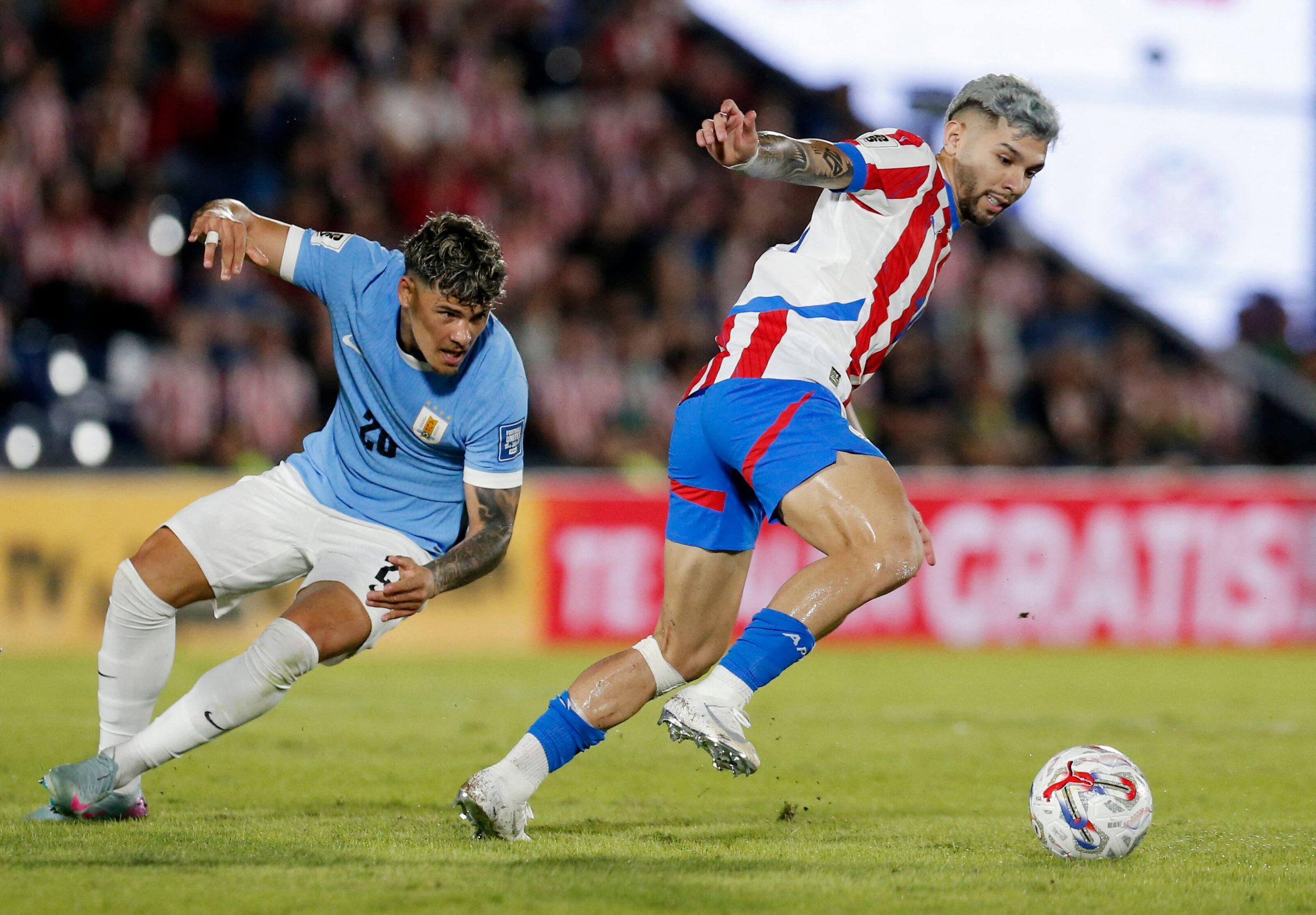 Paraguay vs Uruguay por la fecha 15 de las Eliminatorias Sudamericanas del 2025.
