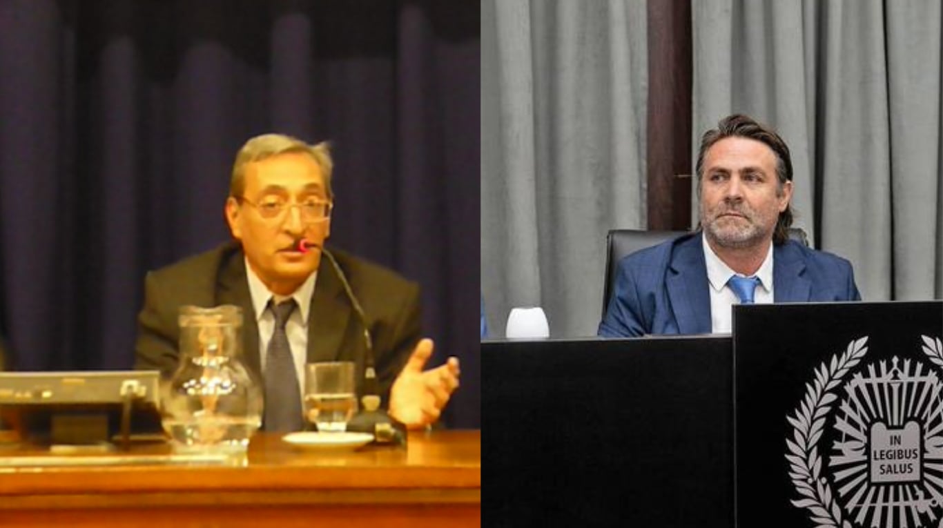 Alejandro Lago y Alberto Ortolani, dos de los jueces que juzgarán a la jueza Makintach. (Foto: La Nación)