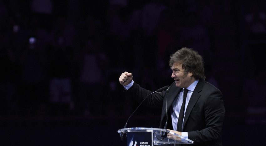 Javier Milei cierra el Foro Económico de Madrid: “Viva la libertad, muerte al socialismo”