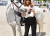 Tiene 13 años. Hija de un ex presidente y una famosa modelo y cantante, se luce como amazona en prestigiosas competencias ecuestres