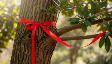No es para decorar: qué significa poner una cinta roja en un árbol de laurel, según el Feng Shui