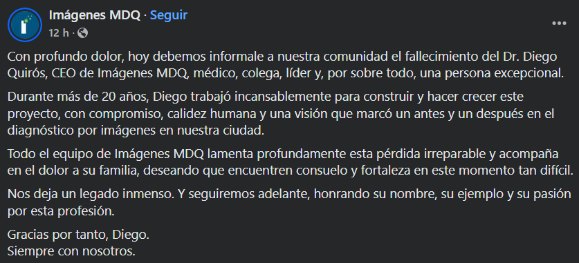Quién era el médico que murió tras chocar con un acoplado que se desprendió de un camión