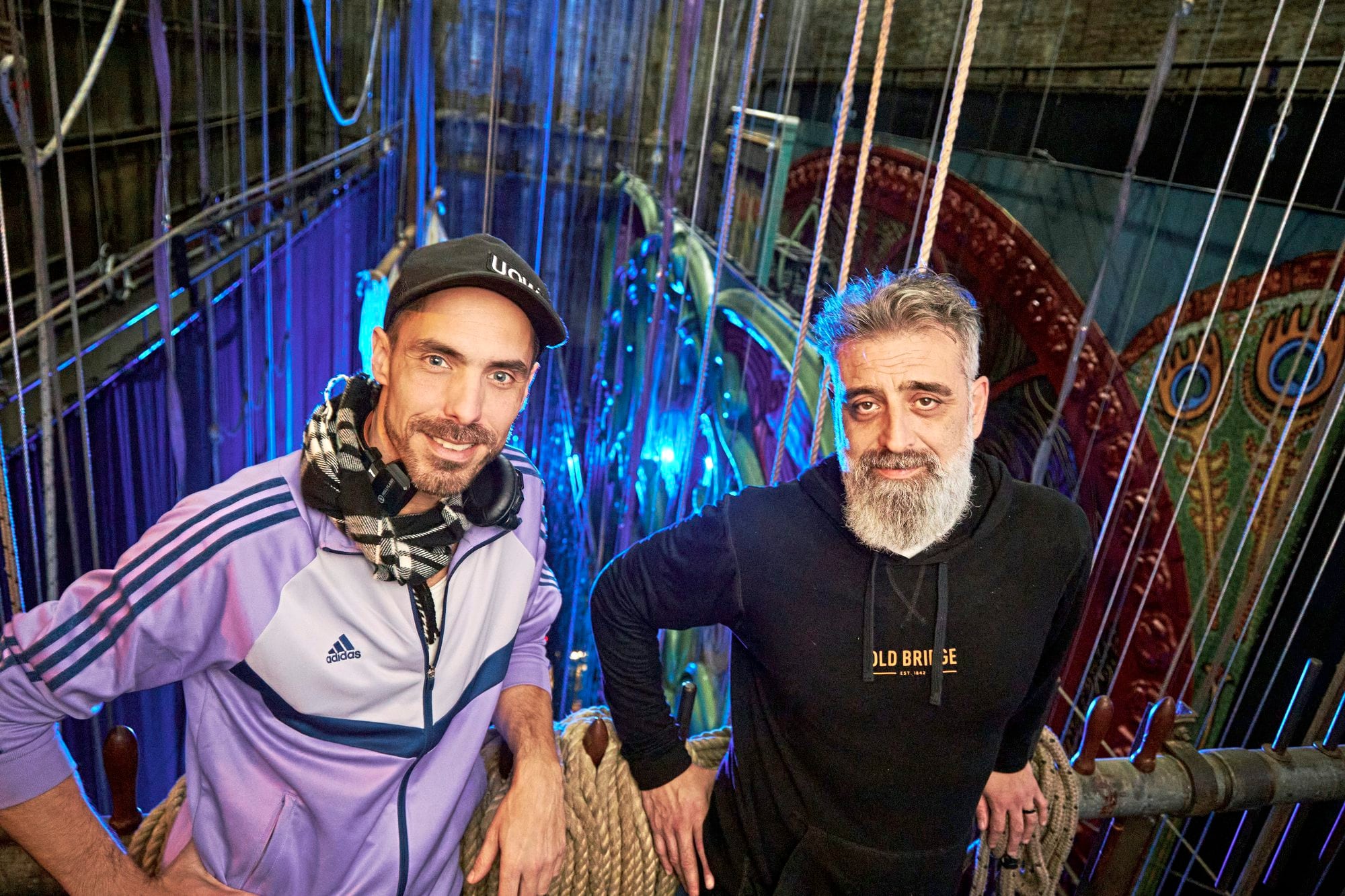 Germán Cabanas y Cristian Aguilera, dos piezas clave de este engranaje que se desplaza por arriba de la plata y en el mismo escenario del Gran Rex