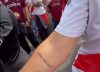 La reacción de la China Suárez cuando un hincha de River se tatuó su nombre y le hizo una promesa: “Mi amor platónico”