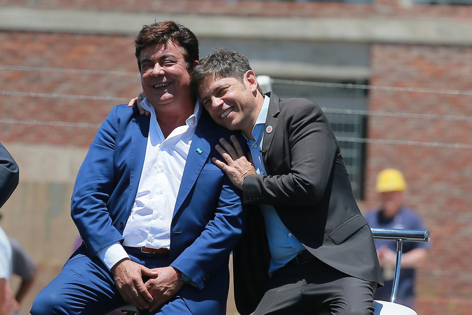Axel Kicillof, junto a Fernando Espinoza, intendente de La Matanza