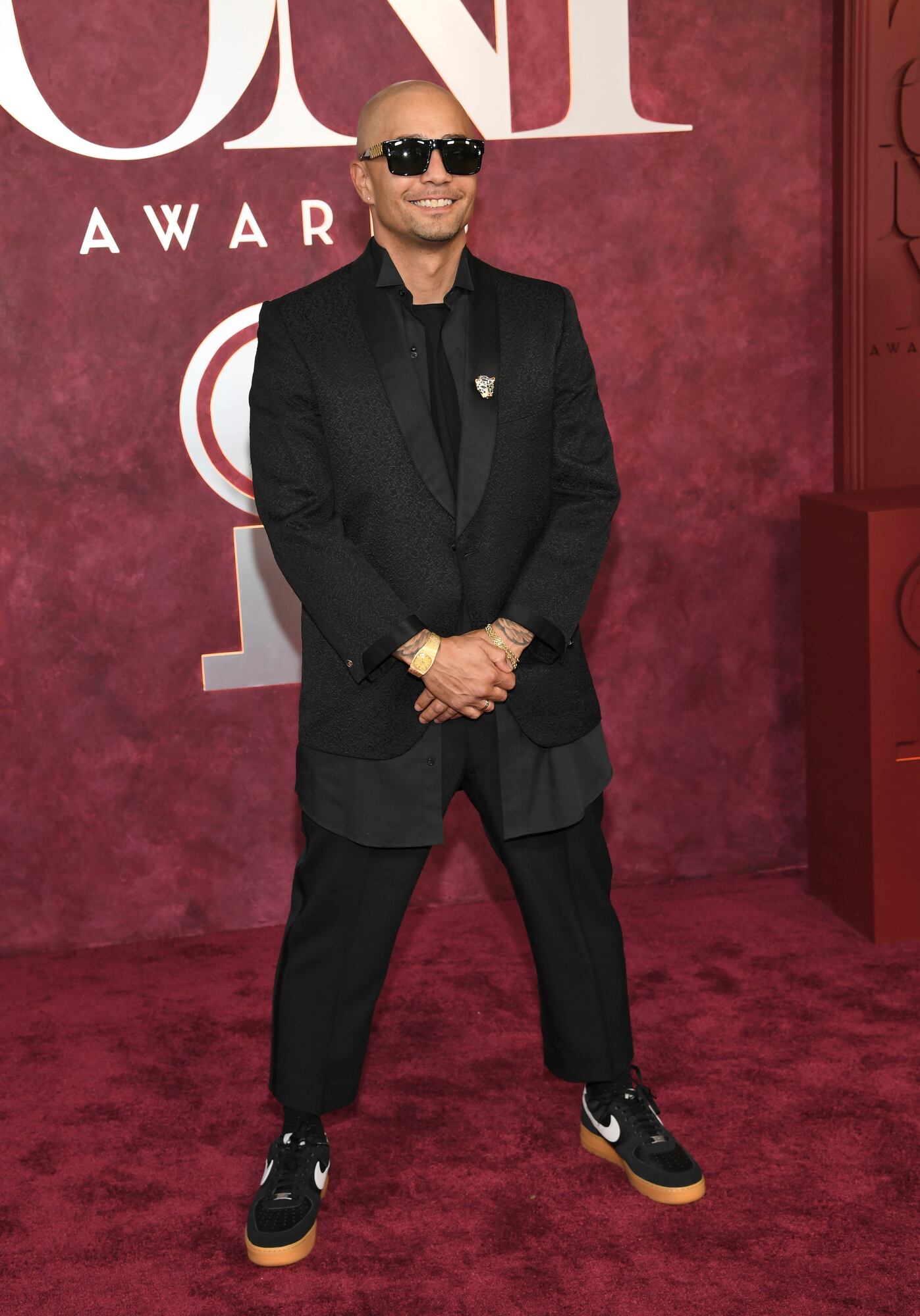 Jamie Lloyd eligió un estilo más descontracturado para esta noche de premios