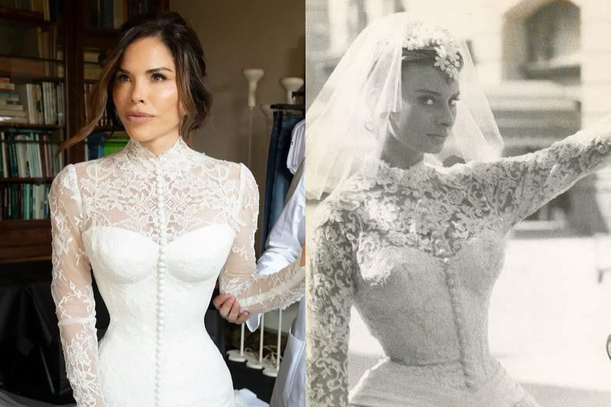 El vestido de novia de Lauren Sánchez, inspirado en Sophia Loren en Houseboat (1958)