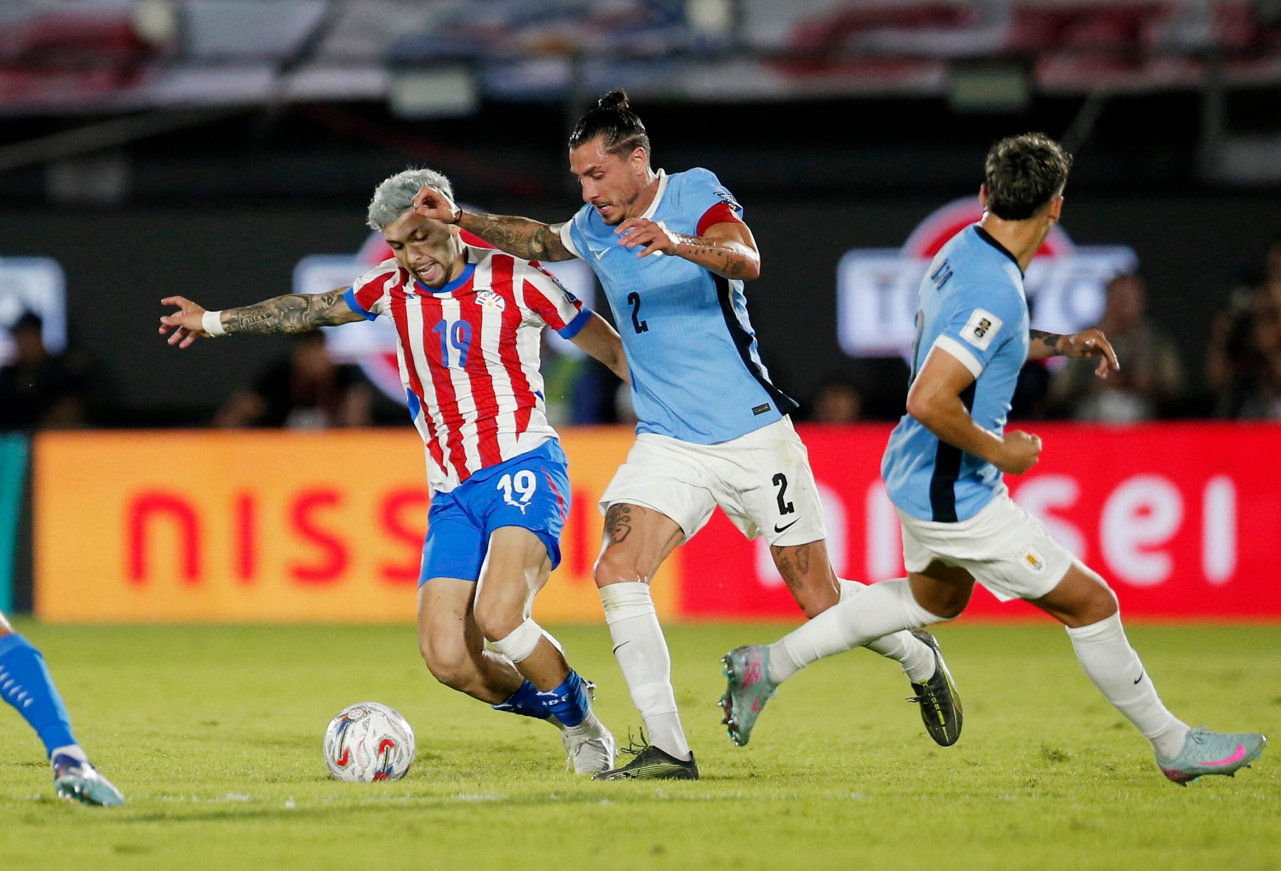 Paraguay vs Uruguay por la fecha 15 de las Eliminatorias Sudamericanas del 2025.