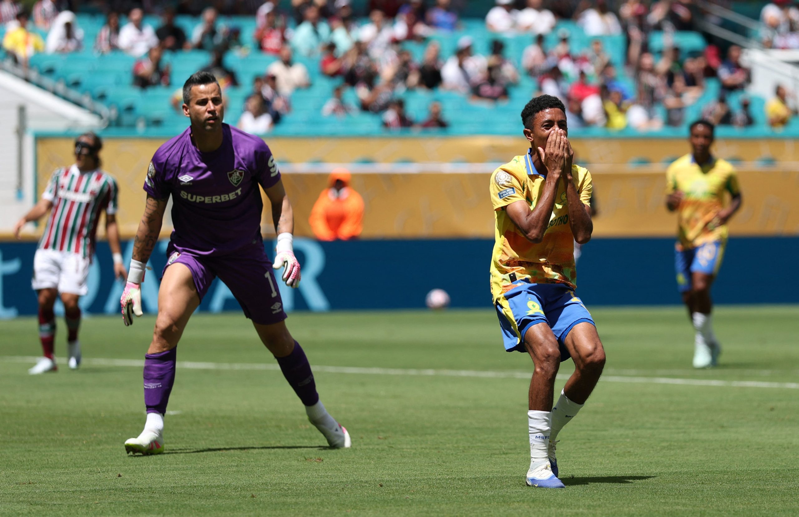 Sundowns vs Fluminense por la fase de grupos de el Mundial de Clubes 2025 del 2025.