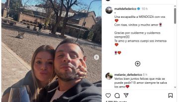 Matías Defederico presentó a su nueva novia y en las redes sociales la compararon con Cinthia Fernández