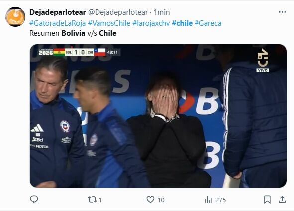 Memes contra Chile tras haber quedado afuera del Mundial 2026. (Fotos: Capturas X)
