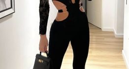 Luciana Salazar se fotografió con el catsuit más jugado del invierno: escotazo y aberturas extremas