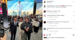 Franco Colapinto bromeó sobre su acompañante para la premiere de la película de la F1
