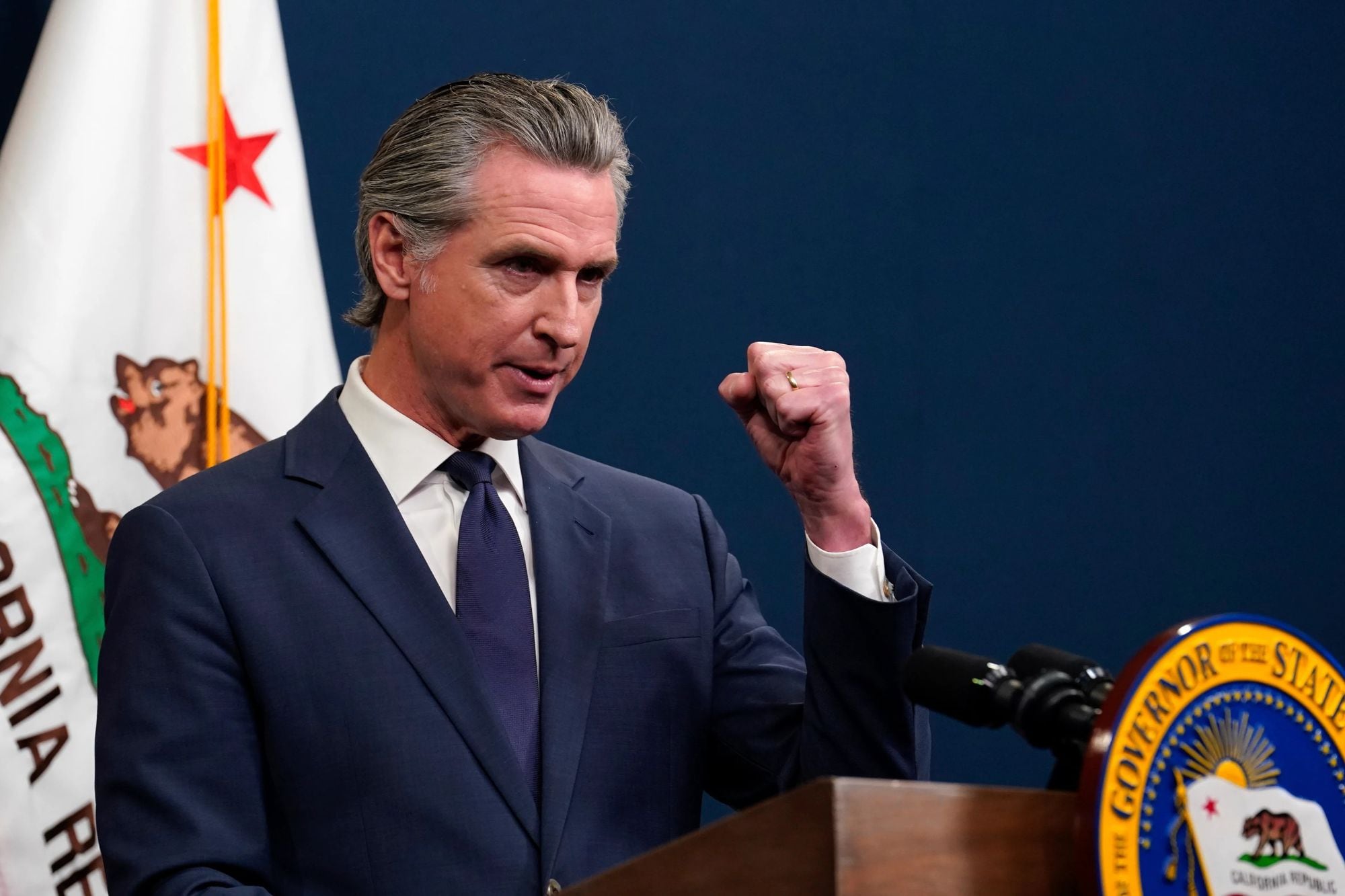La prueba de activos presentado por Gavin Newsom fue rechazado por organizaciones sin fines de lucro