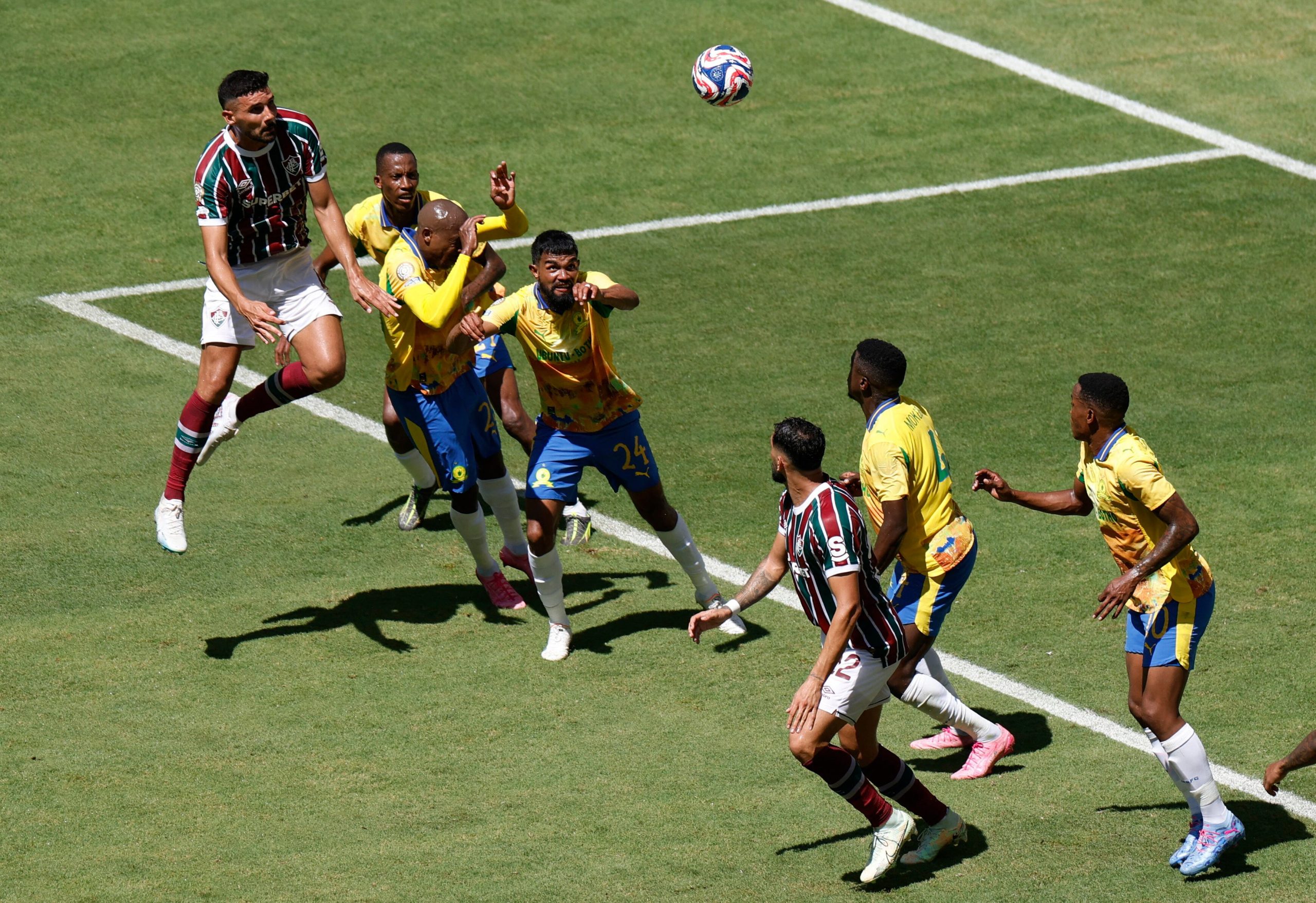 Sundowns vs Fluminense por la fase de grupos de el Mundial de Clubes 2025 del 2025.