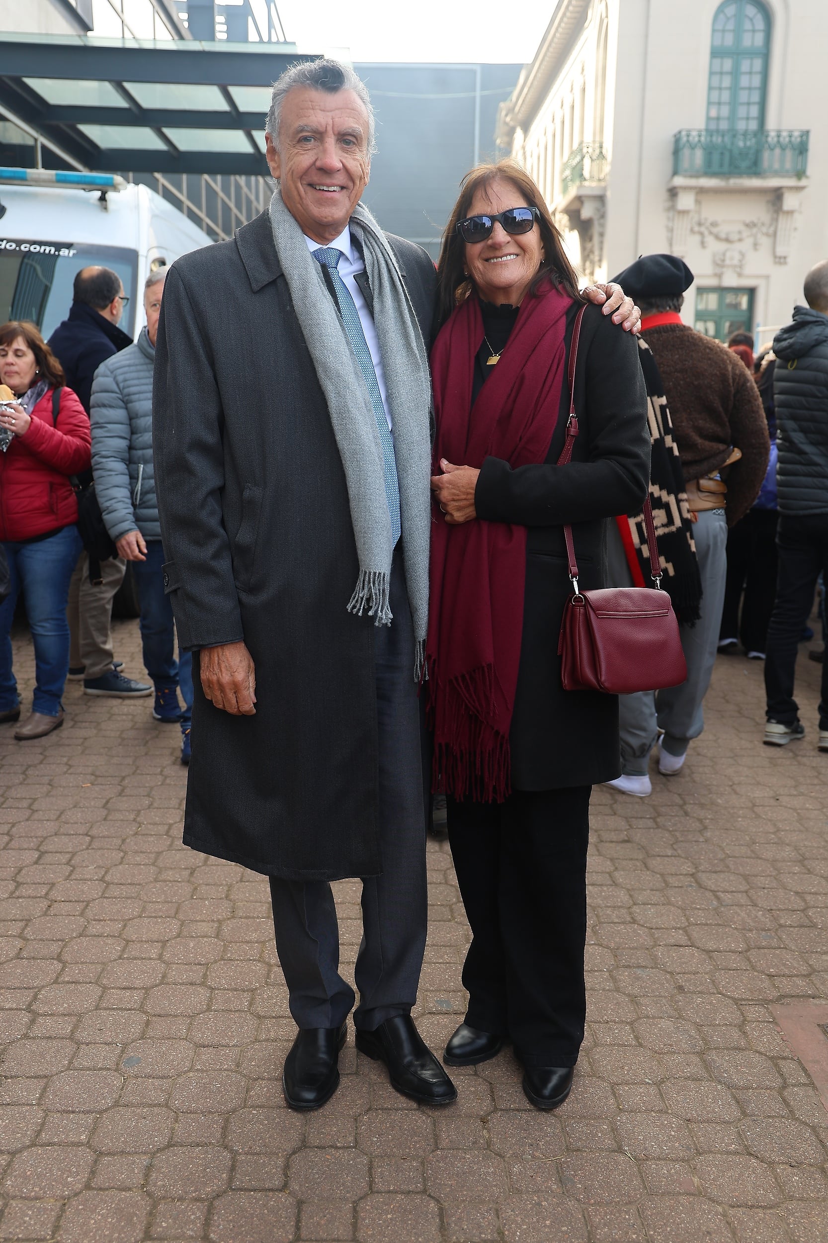 Natalio Mario Grinman, presidente de la Cámara Argentina de Comercio y Servicios, junto a su esposa, Elba Noemí Berthet