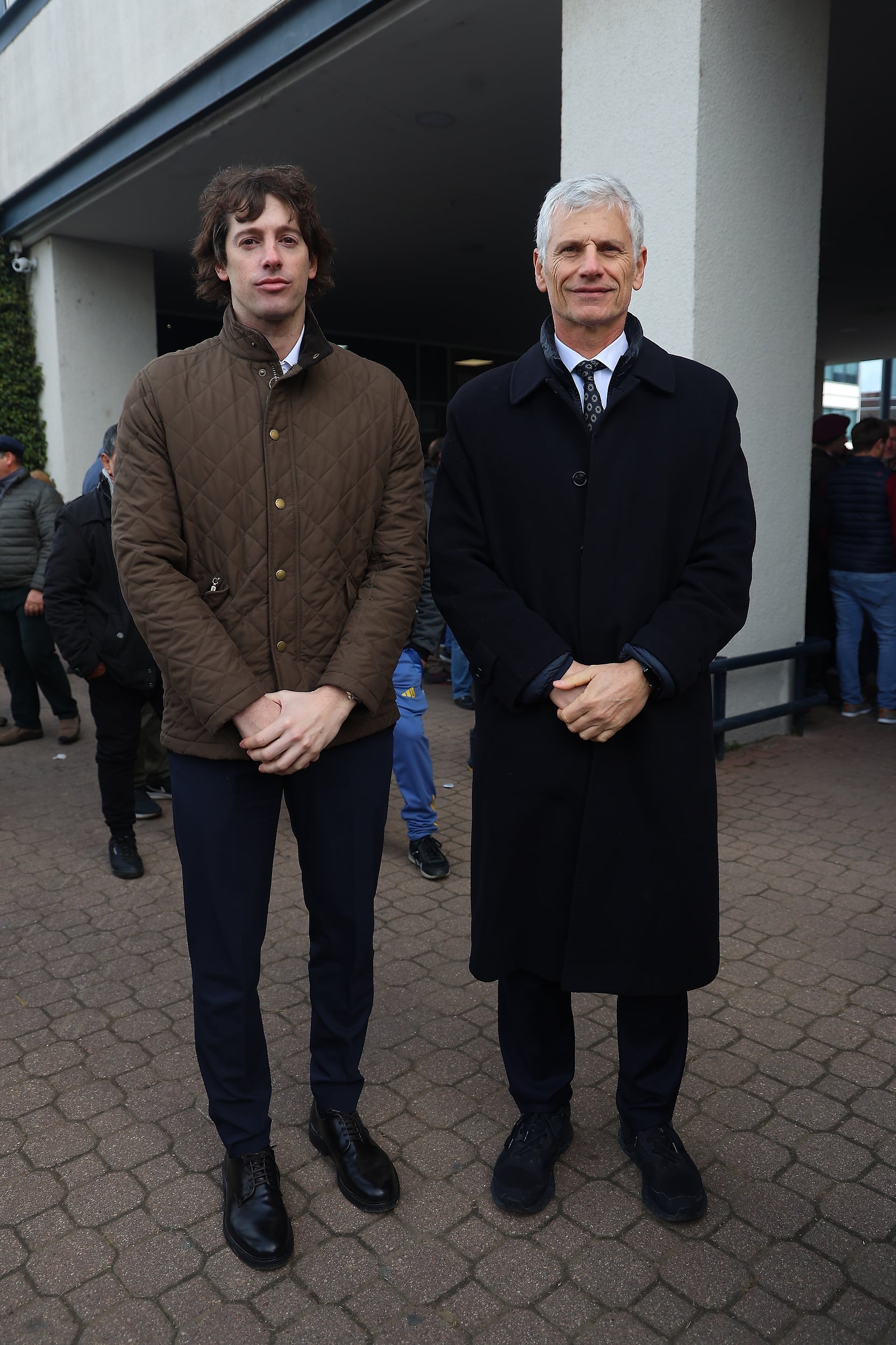 Joaquín Tempesta y el presidente de Banco Santander Argentina, Guillermo Tempesta