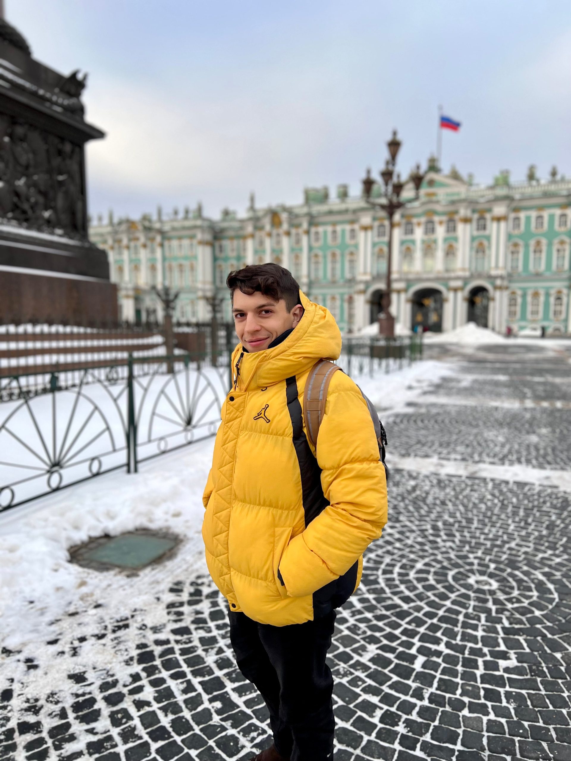 Sus días frío en San Petersburgo