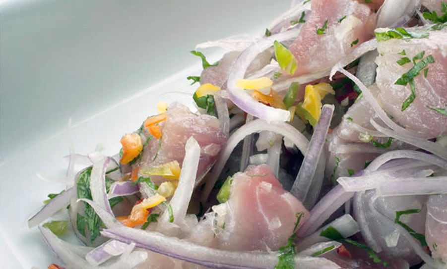 Ceviche en La Picantería.