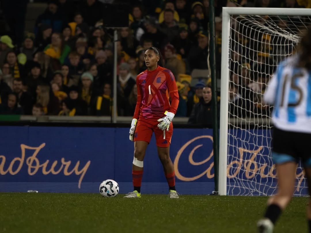Solana Pereyra, arquera de la selección argentina de fútbol
