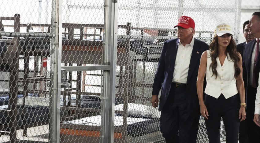 Trump inauguró el “Alligator Alcatraz”, el centro de detención de migrantes en los Everglades rodeado de caimanes