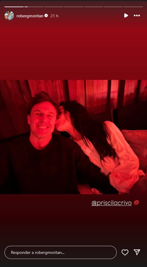 Roberto García Moritán y Priscila Crivocapich se conocieron a través de un amigo en común. (Foto: Instagram /robergmoritan)