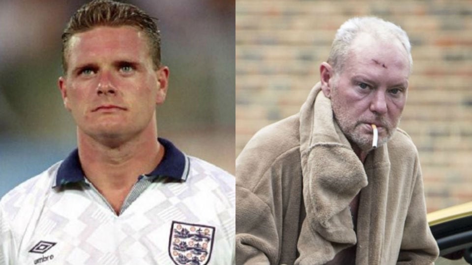 Las dos caras de Gascoigne: ídolo en el Mundial de Italia 1990 y cuando fue hallado en estado de ebriedad y solo cubierto con una bata en un taxi