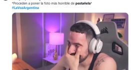 El primo de Daniela Celis la rompió en “La Voz Argentina” y estallaron los memes: “Pestañelo es muy talentoso”
