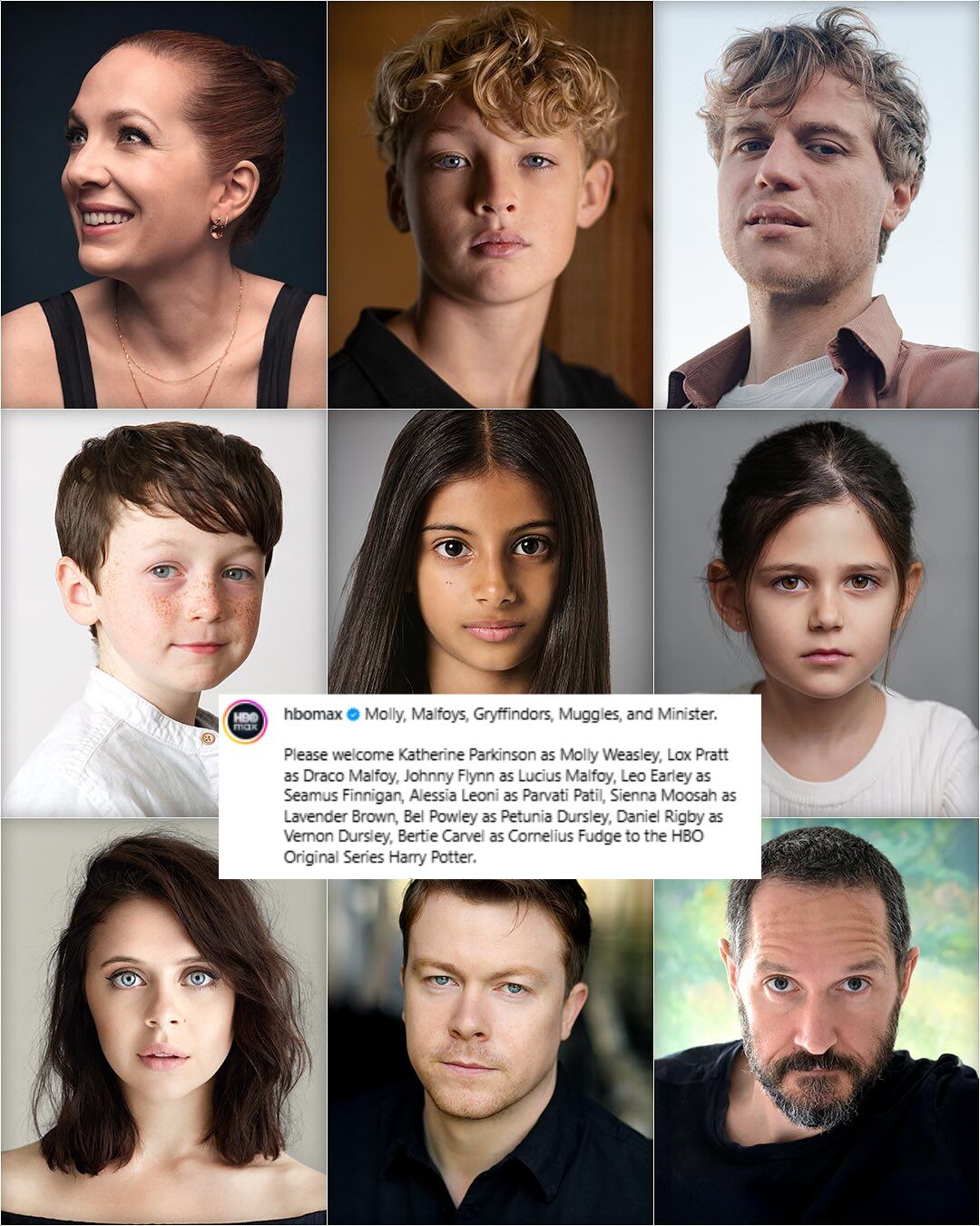 Elenco confirmado: Katherine Parkinson como Molly Weasley; Lox Pratt comoDraco Malfoy; Johnny Flynn como Lucius Malfoy; Leo Earley como Seamus Finnigan; Alessia Leoni como Parvati Patil; Sienna Moosah como Lavender Brown; Bel Powley como Petunia Dursley; Daniel Rigby como Vernon Dursley y Bertie Carvel como Cornelius Fudge