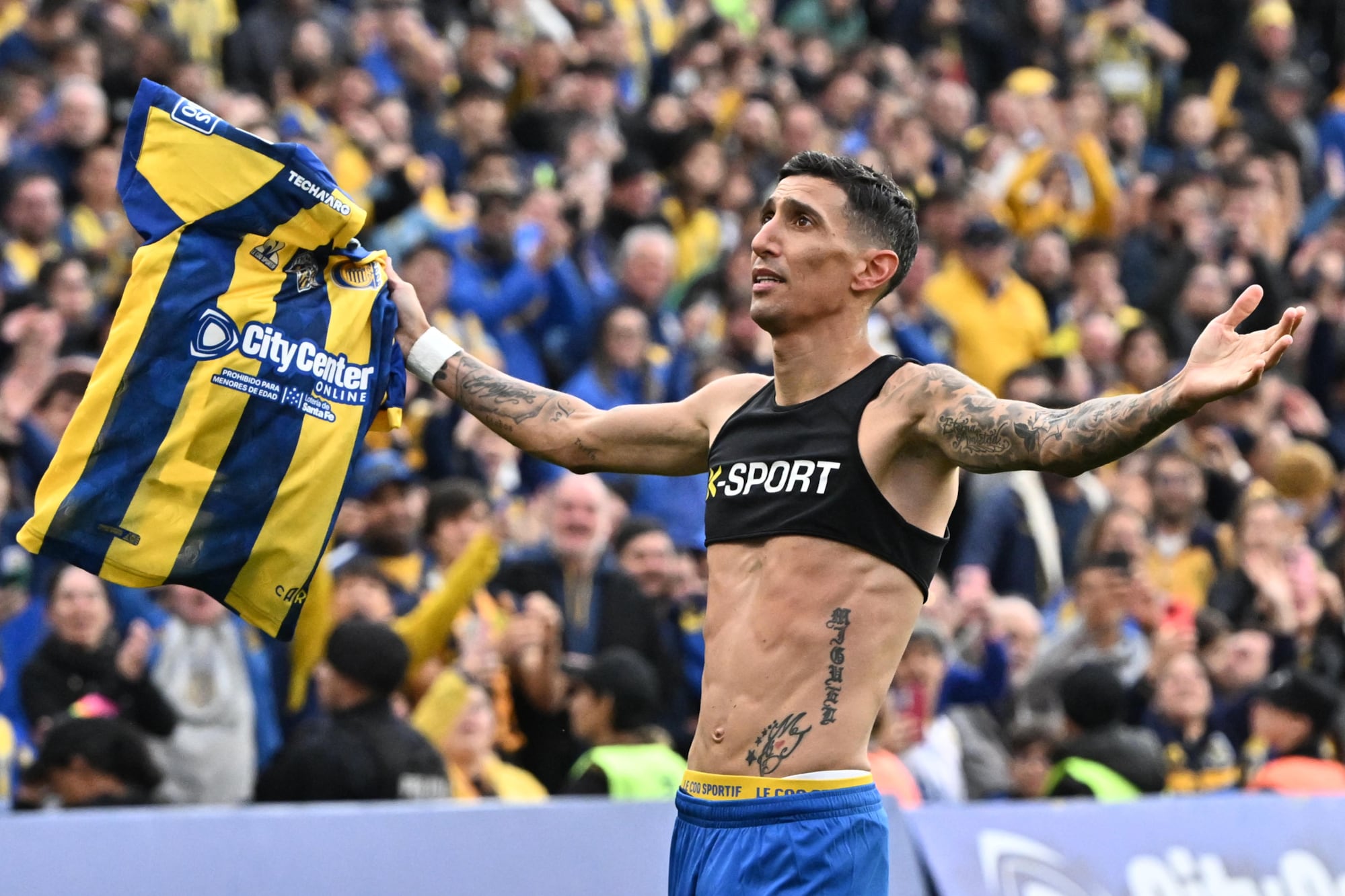 El festejo emocionado de Di María