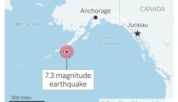 Un fuerte terremoto de 7,3 grados sacudió a Alaska y hay alerta de tsunami