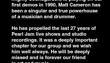 Un integrante de Pearl Jam anunció que deja la banda tras 27 años: “Di mis últimos pasos”
