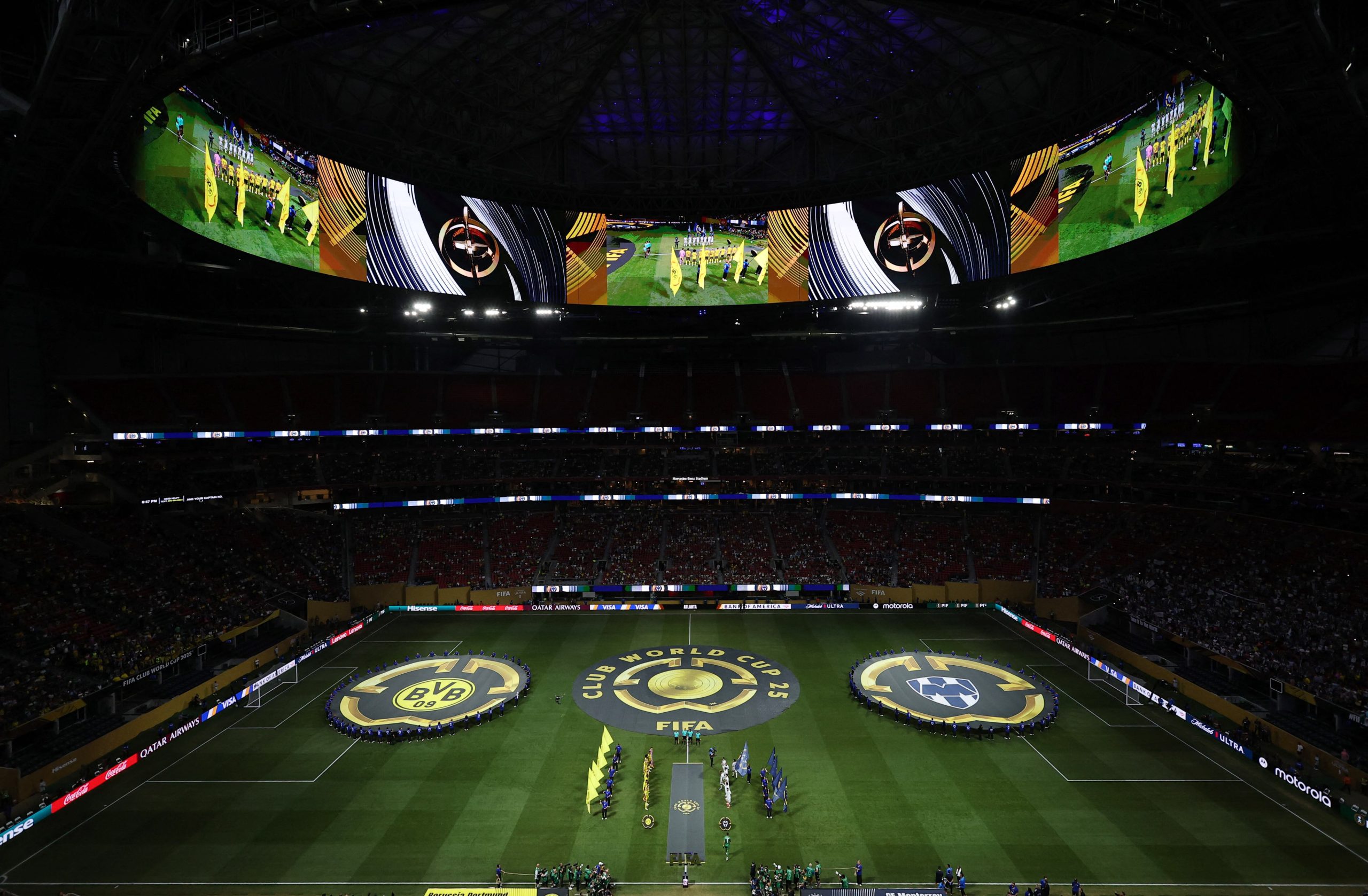 B. Dortmund vs Monterrey por los octavos de final de el Mundial de Clubes 2025 del 2025.