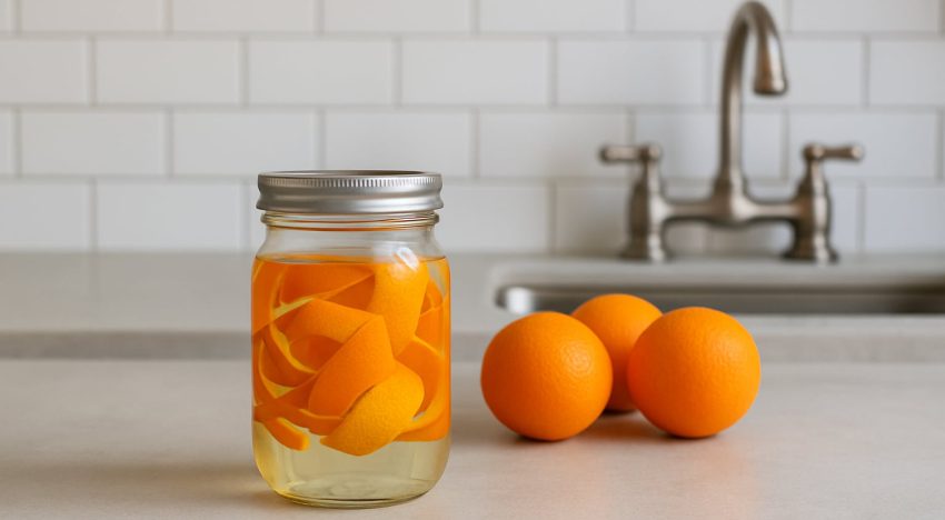Por qué mezclar cáscaras de naranja con vinagre puede mejorar la limpieza de tu hogar