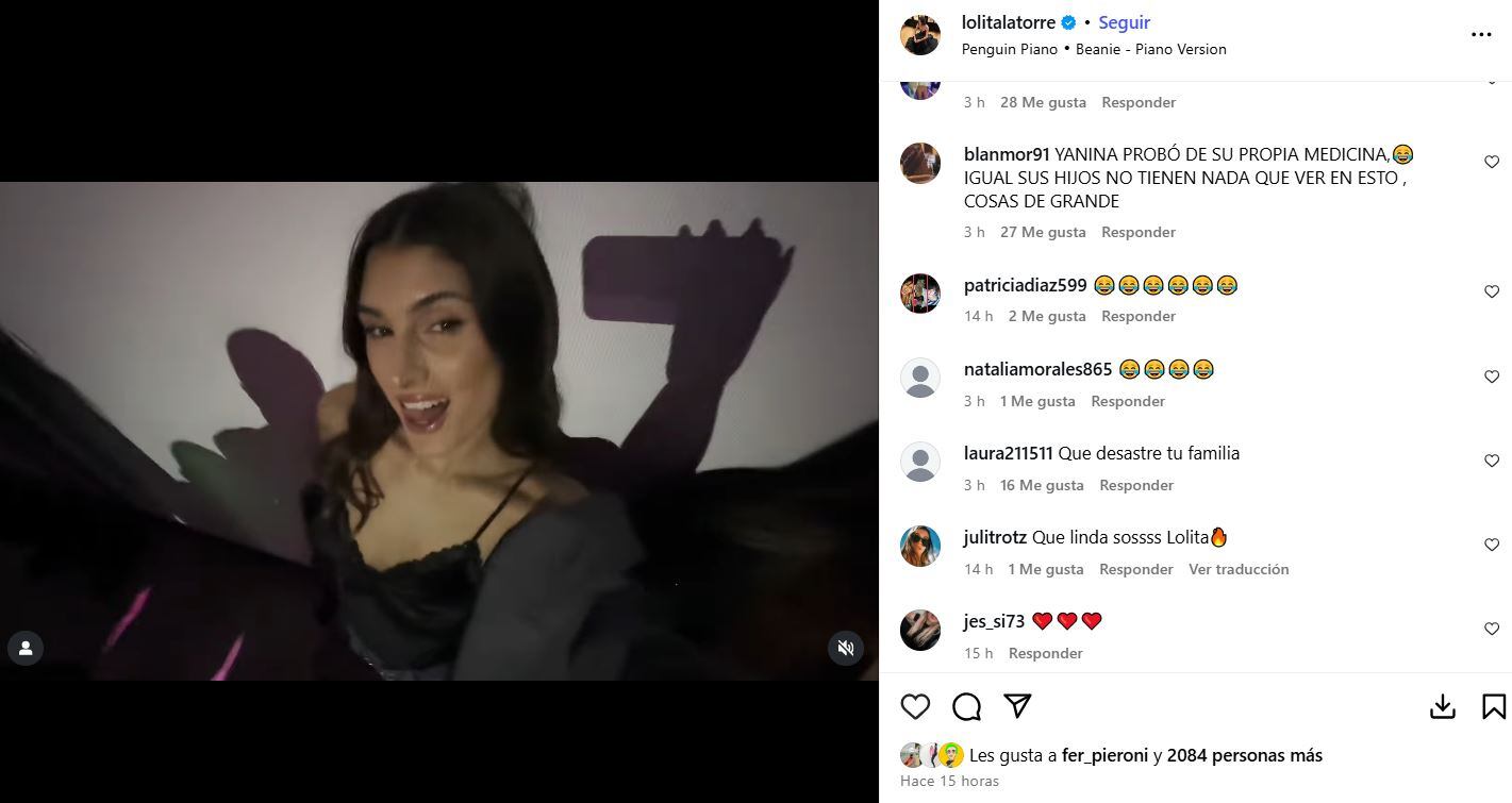 Lola Latorre recibió comentarios malintencionados sobre la supuesta nueva aventura de su papá. (Foto: instagram/lolitalatorre)