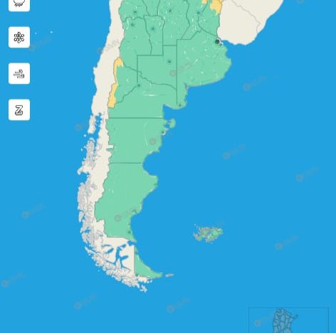 Hay alerta amarilla por tormentas, vientos y frío extremo para este domingo 27 de julio: las provincias afectadas