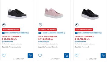 Supermercados ofrecen descuentos en zapatillas de hasta el 40% y cuotas sin interés: las ofertas disponibles