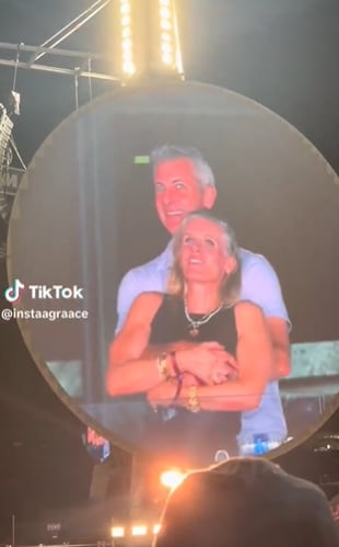 Se trata de Andy Byron, CEO de Astronomer, y Kristin Cabot, directora de Recursos Humanos (Captura: TikTok)