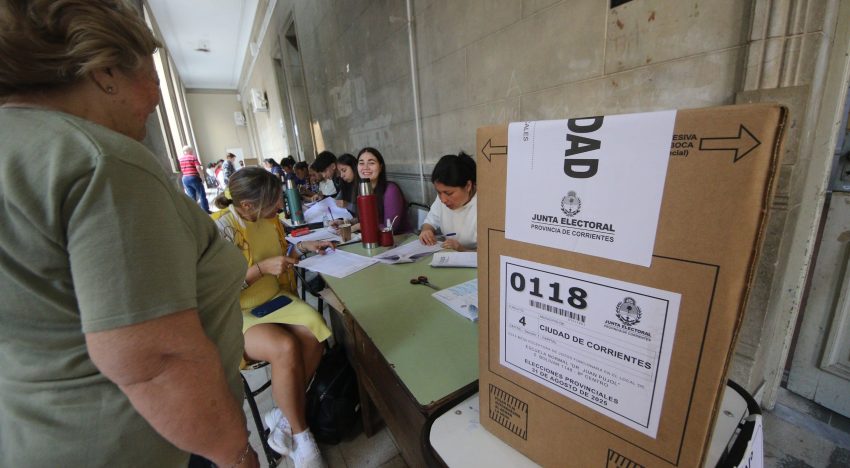 Elecciones en Corrientes | Ya votó más del 45% del padrón: los Valdés van por el triunfo y se define si habrá o no segunda vuelta