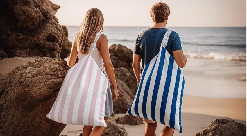 El ‘puff’ perfecto para la playa existe y está en Amazon: plegable, resistente y con bolsillo