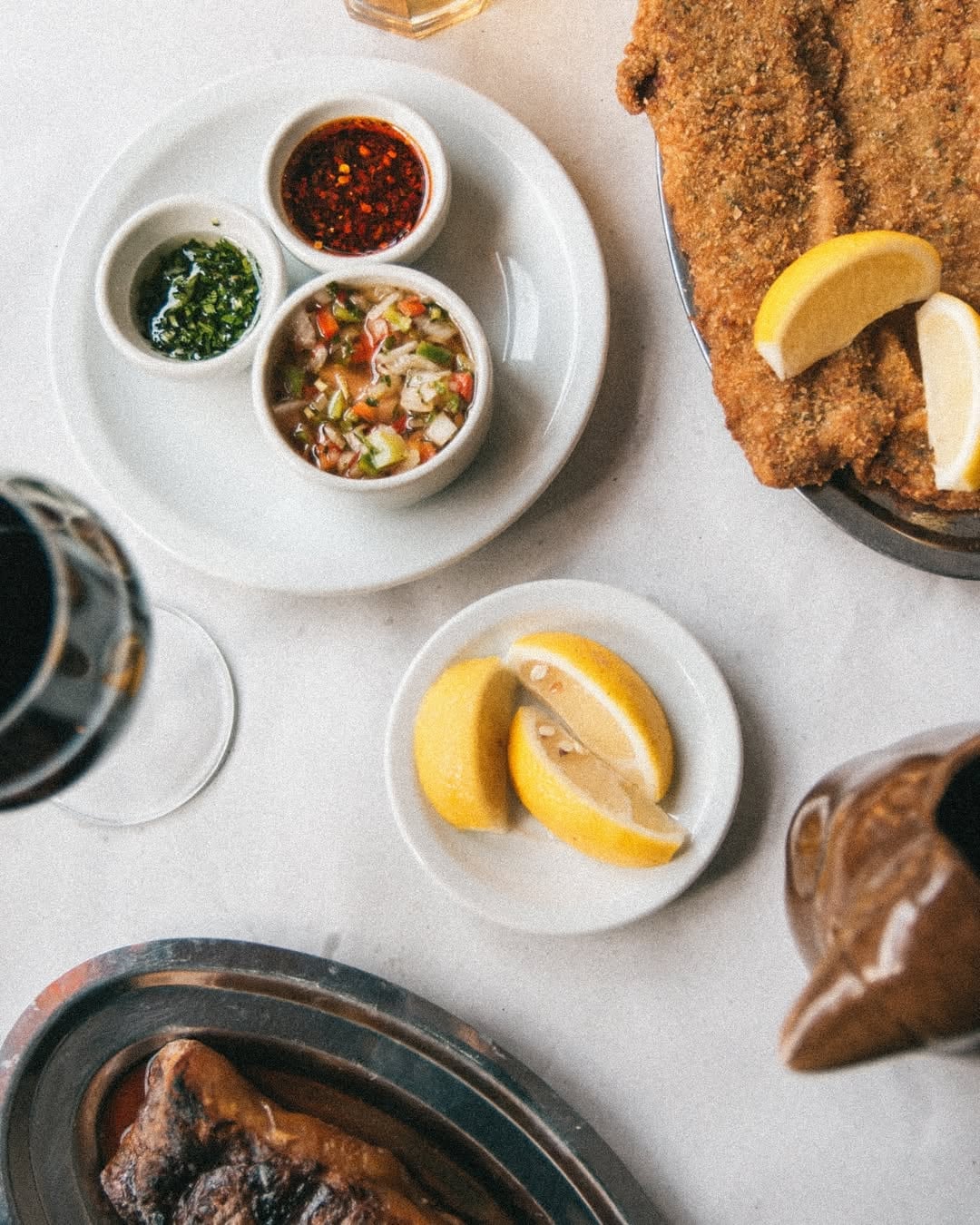 Chimichurri y salsa criolla