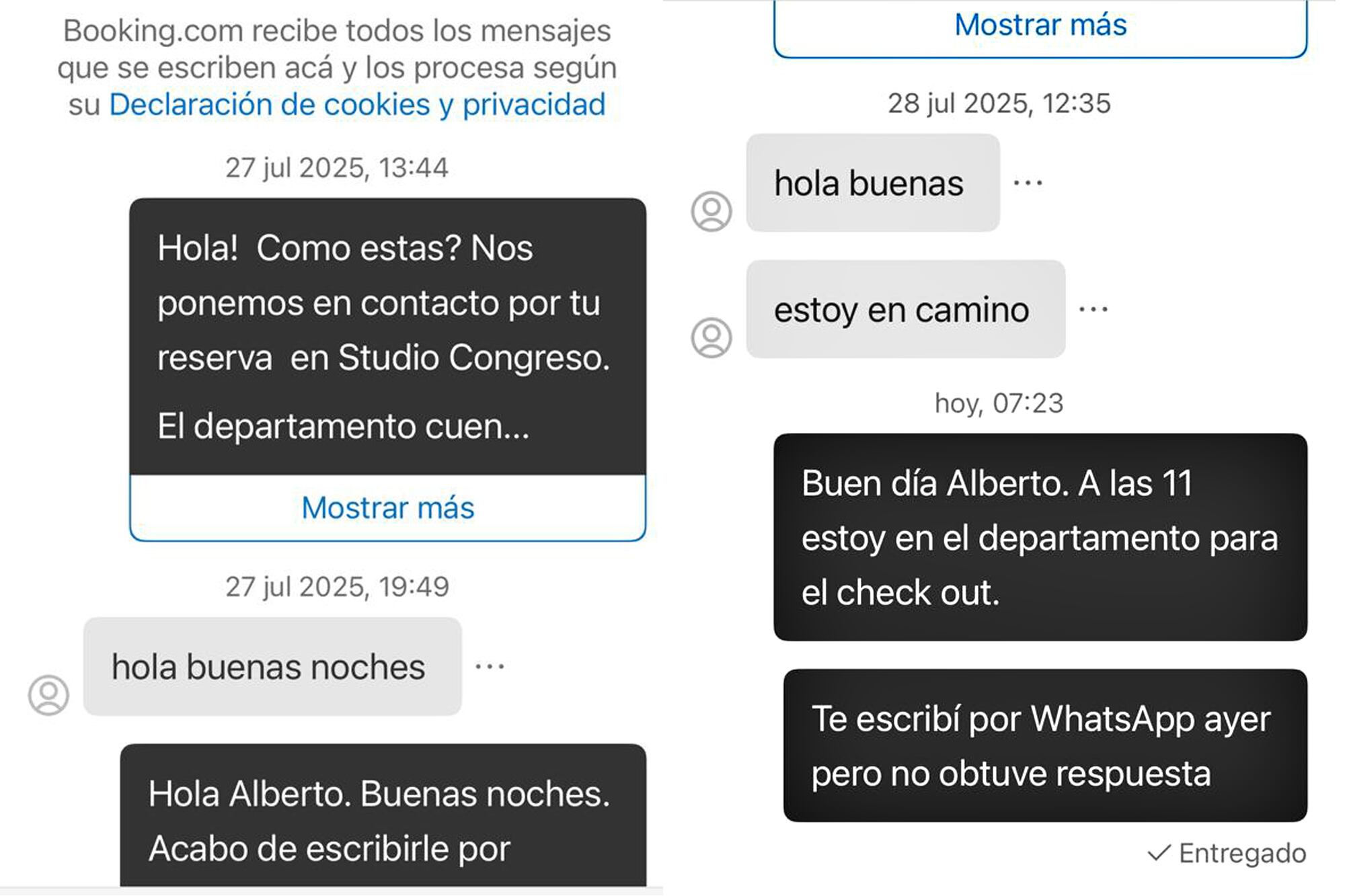 Las capturas de la víctima de la estafa