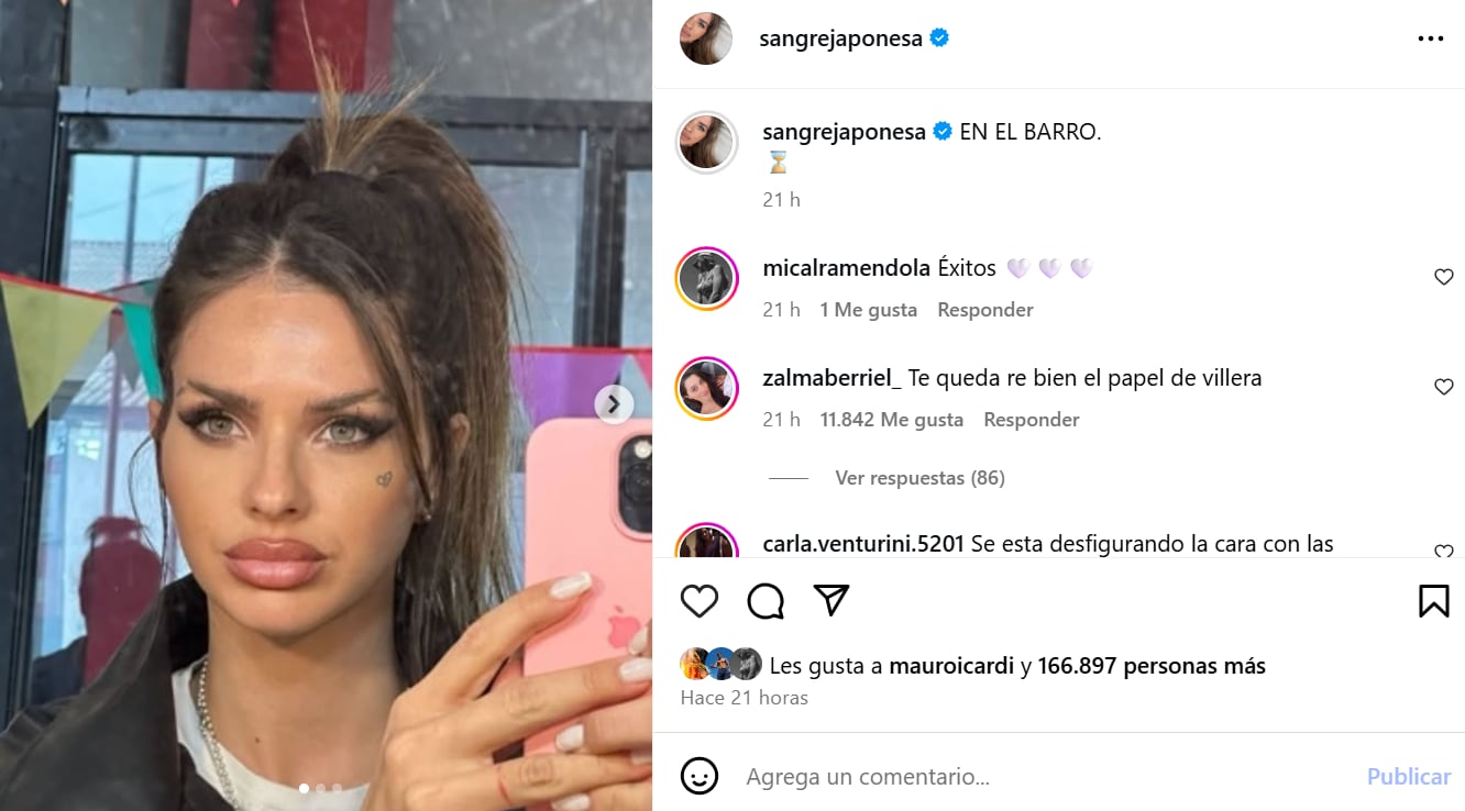 El cambio de look de la China Suárez para su participación en la serie En el barro