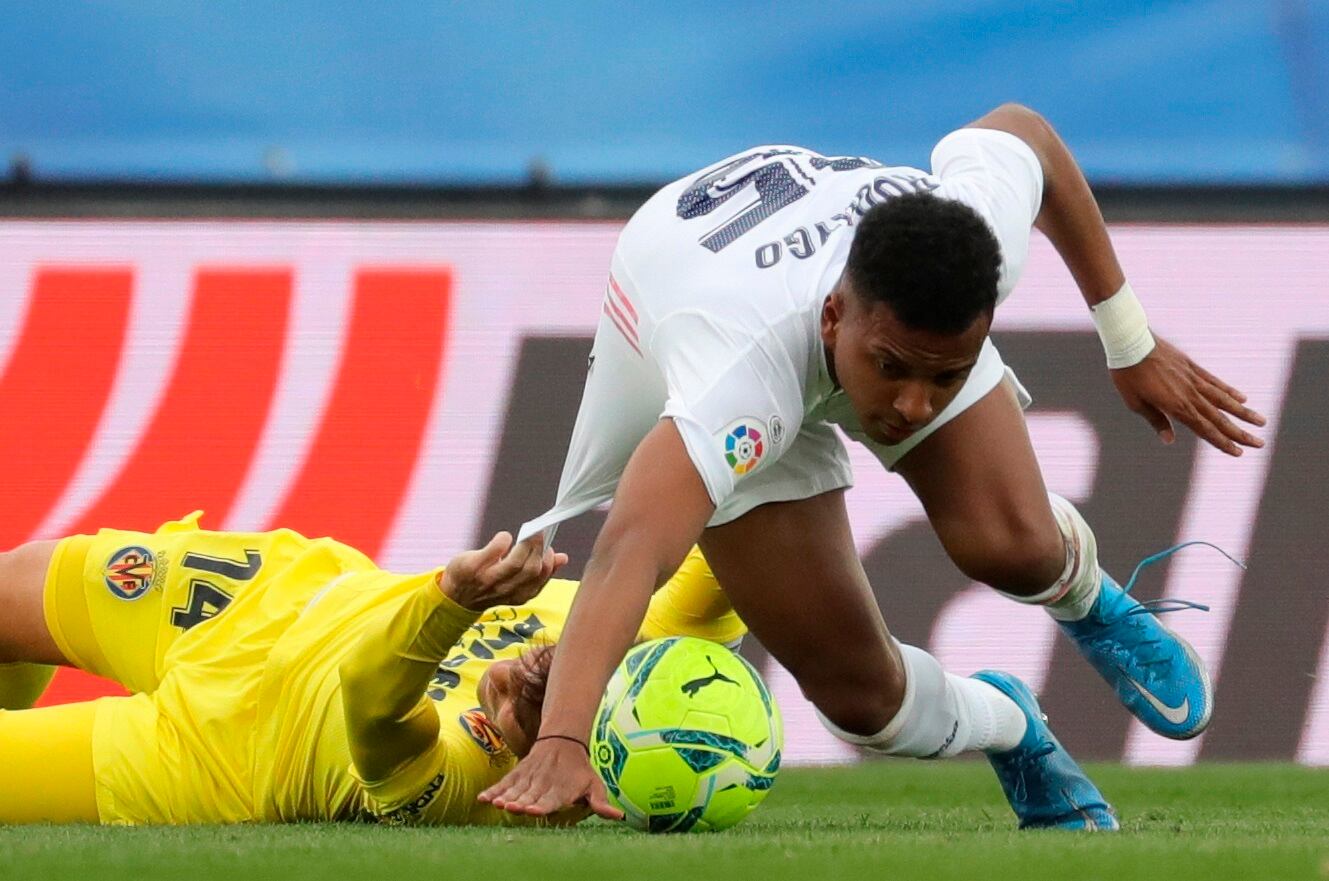 Real Madrid fichó a Rodrygo del Santos. Luego de seis temporadas en el club madrileño, no pudo consolidarse como titular. (Foto: EFE/Eduardo Candel).