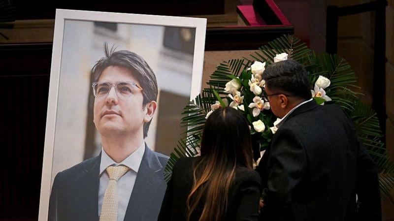 Homenaje a Miguel Uribe en el Congreso en Bogotá, tras su fallecimiento